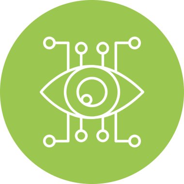 Göz. Web simgesi basit illüstrasyon