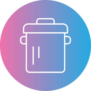 Tencere simgesinin vektör illüstrasyonu