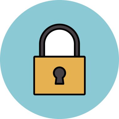 Modern b 'nin vektör illüstrasyonu simge kilidinden yoksun