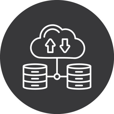 veri depolama sembolü vektör deseni