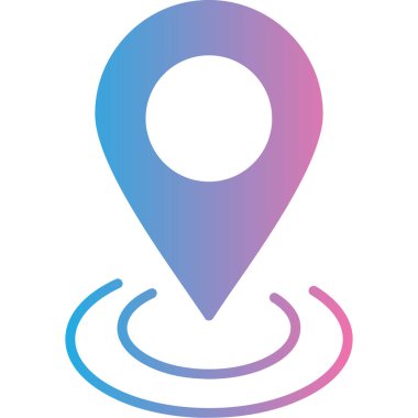 konum. Web simgesi basit illüstrasyon