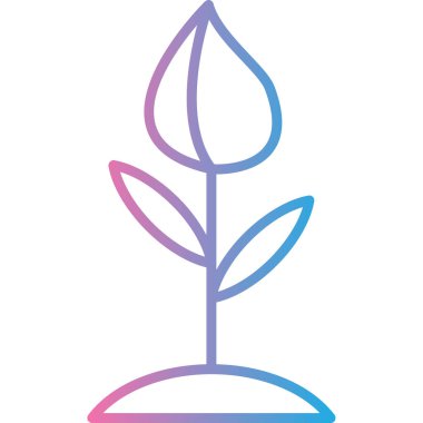 bitki ağ simgesi, vektör illüstrasyonu