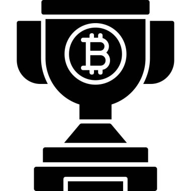 bitcoin. Web simgesi basit illüstrasyon