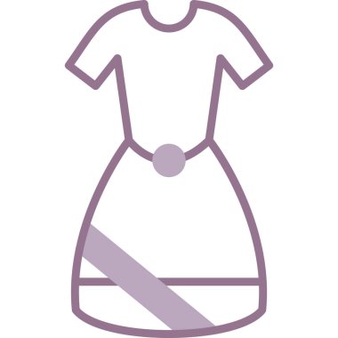 Elbise. Web simgesi basit illüstrasyon