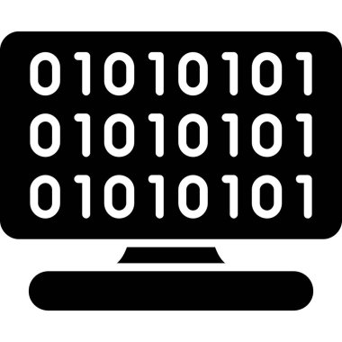 Bilgisayar kutsal kişilerin resmi. Bilgisayar vektör simgesi web için düz çizimi.