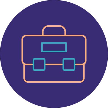 Çanta. Web simgesi basit illüstrasyon