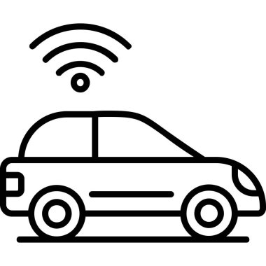wifi araba vektör simgesi