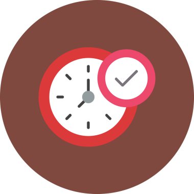 saat düz vektör simgesi