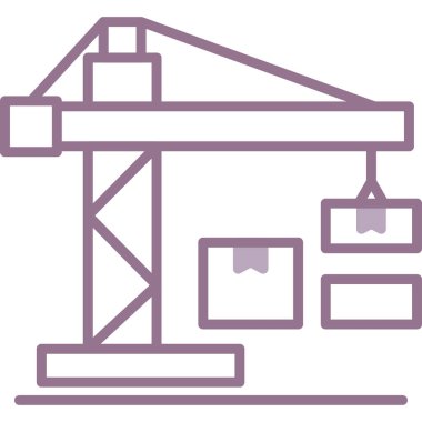 Yapı vinç simgesi, satır biçimi