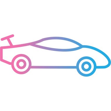 araba simgesi vektör illüstrasyonu