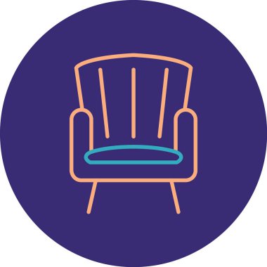 Koltuk. Web simgesi basit illüstrasyon