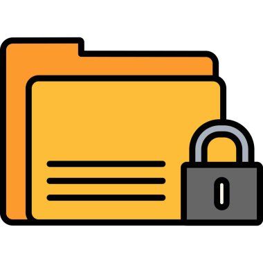 ikon vektör illüstrasyonunu kilitle