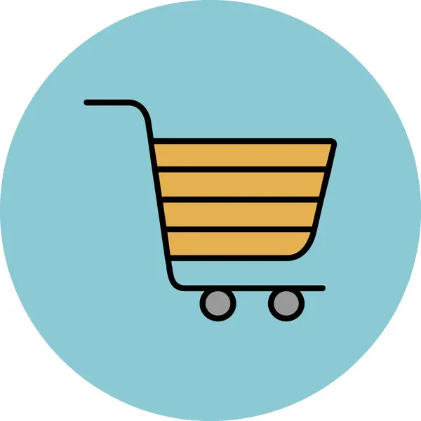 Alışveriş arabasının vektör çizimi