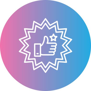 Bir yıldız simgesinin vektör illüstrasyonu