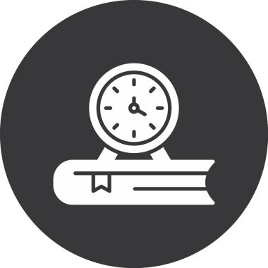 Alarm saat simgesi vektör illüstrasyonu