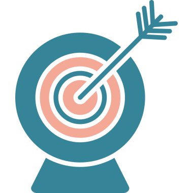 dart simgesi modayla izole edilmiş arka plan