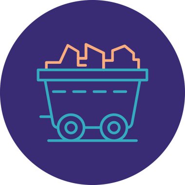 Çöp simgesinin vektör illüstrasyonu