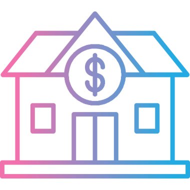 Ev simgesinin vektör illüstrasyonu