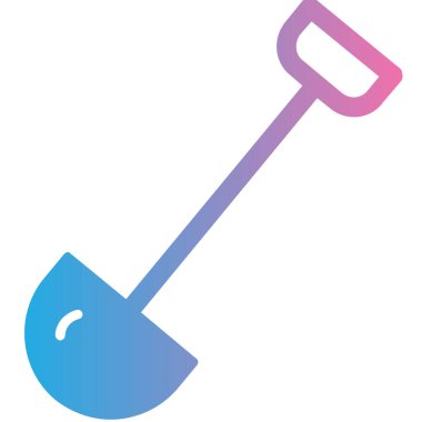 Kürek. Web simgesi basit illüstrasyon