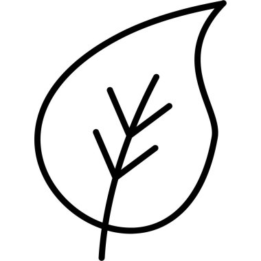 Yaprak ikonu vektör illüstrasyonu