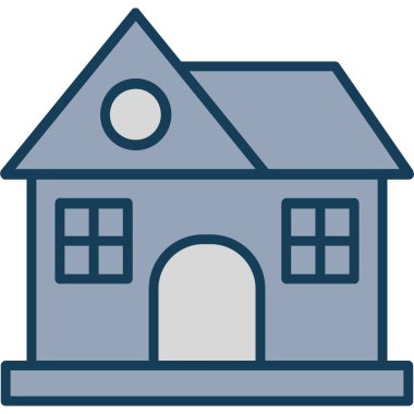 ev simgesi, vektör illüstrasyonu