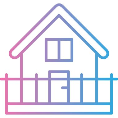 Ev simgesinin vektör illüstrasyonu