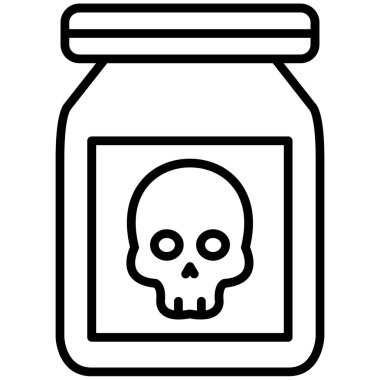 Kavanoz. Web simgesi basit illüstrasyon