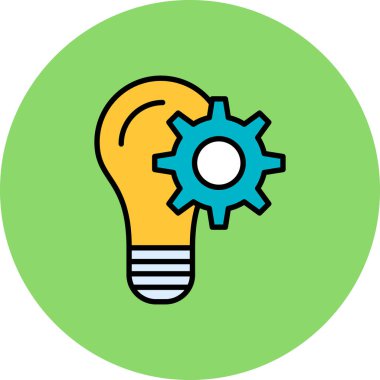 ampul yaratıcı ikon vektör illüstrasyon tasarımı