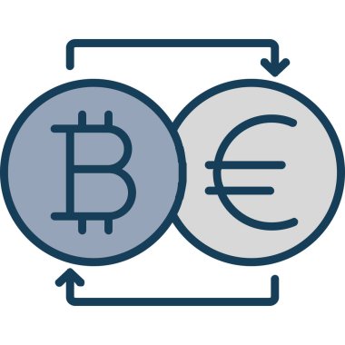 bitcoin. Web simgesi basit illüstrasyon