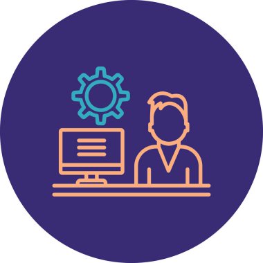 iş simgesi vektör illüstrasyonu