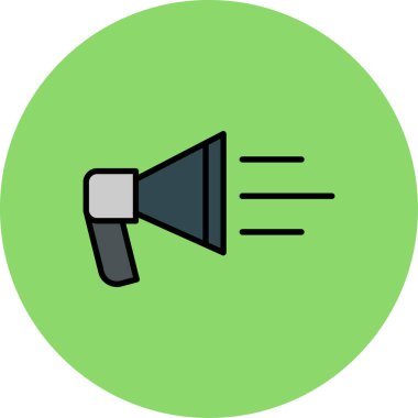 megafon vektör simgesi, modern biçim