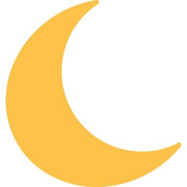 Ay. Web simgesi basit illüstrasyon