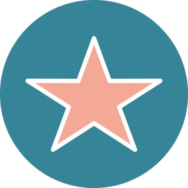 yıldız simgesi vektör illüstrasyonu