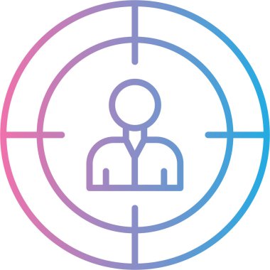 hedef simge vektör illüstrasyonu