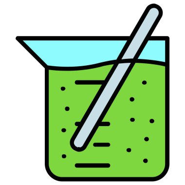 boya fırçası ikonu. dış hat boya fırçası vektör simgesi rengi düz izole