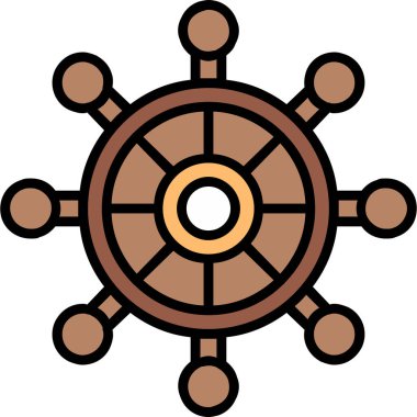 Pusula. Web simgesi basit tasarım