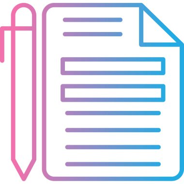 Belge simgesinin vektör illüstrasyonu