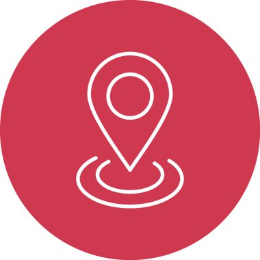 konum. Web simgesi basit illüstrasyon