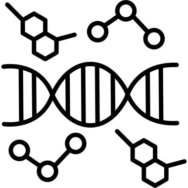 DNA. Web simgesi basit tasarım