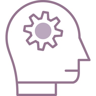 başlık fikri simgesi ana hat biçiminde