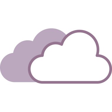 bulut bilgi işlem izole simgesi