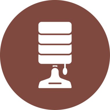 Modern b 'nin vektör illüstrasyonunda yiyecek ikonu yok