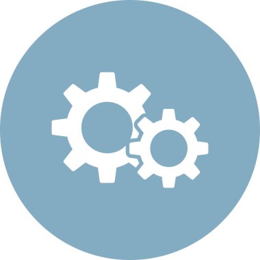 COG düz vektör simgesi