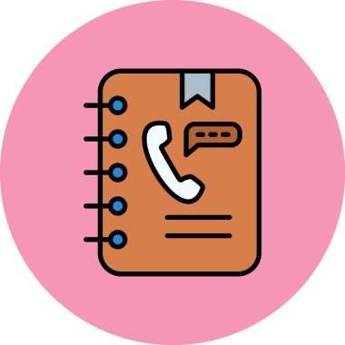 Telefonunuz var. Web simgesi basit illüstrasyon