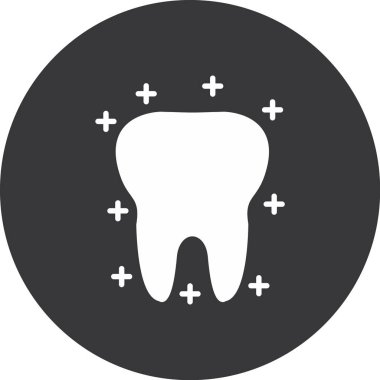 diş simgesi vektör illüstrasyonu