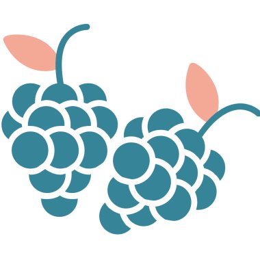 Üzümler taze meyve ikonu