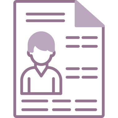 Gazeteli adam. Web simgesi basit illüstrasyon