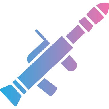 Roket. Web simgesi basit illüstrasyon