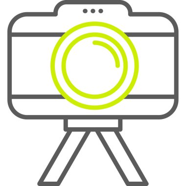 kamera simgesi vektör illüstrasyonu