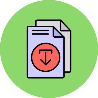 Simge indir, vektör illüstrasyonu